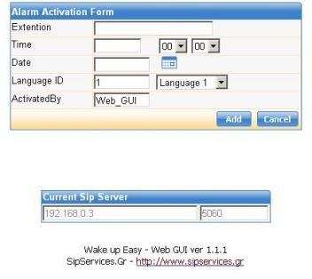 Wake up Easy - Alarm Actication Form