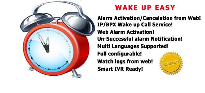 Product: Wake up Easy - Schedule an Alarm with your IP/BPX