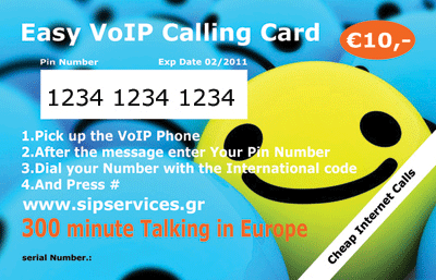 Pre Pay VoIP Calling Card